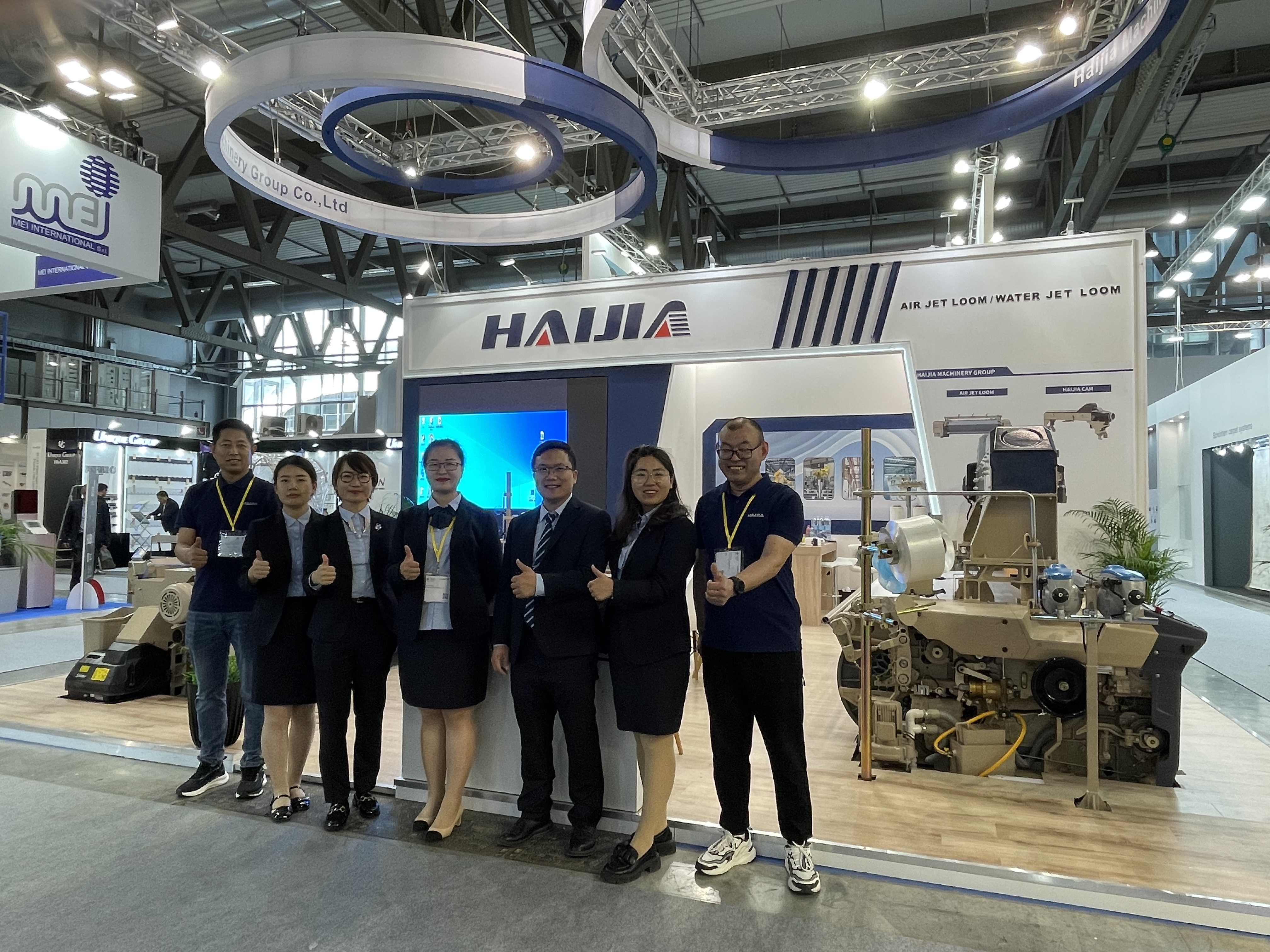 Haijia shows the power of Made-in-China in the textile machinery industry in Itma Italy