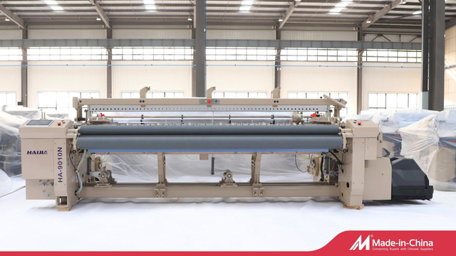 Haijia High Speed HA-9010N Air Jet Power Loom Weaving Machine for Cotton Yarn with Double Nozzle