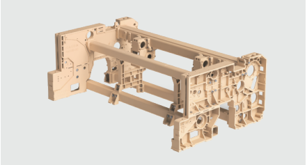 Water jet and Air jet compatible heavy-duty frame structure