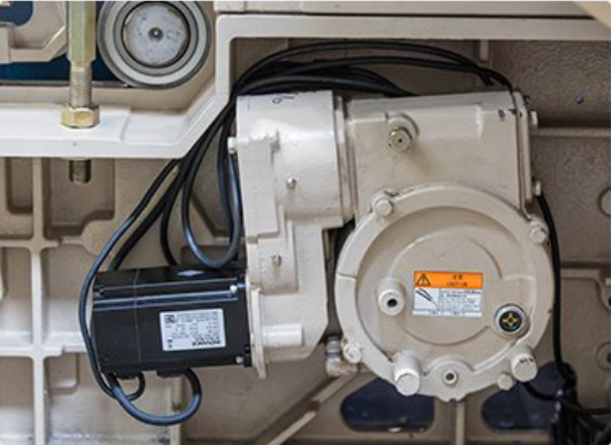 Electronic let-off system with tension sensor