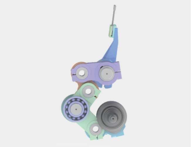 Six-link beat-up