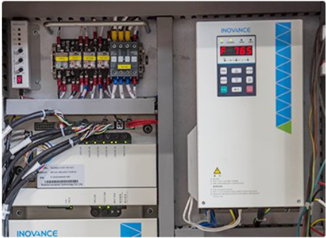 Electric control system with motorized spindle