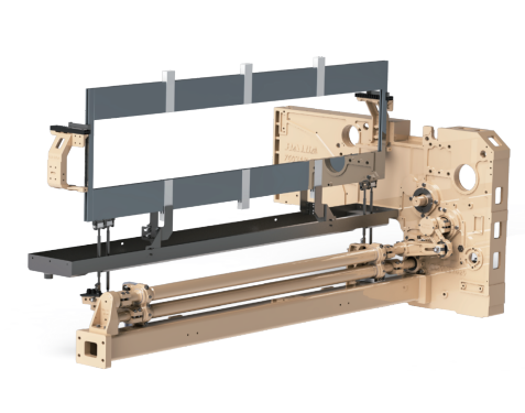 Close-up view of the New plain opening structure with single-sided drive