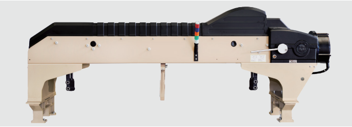 Close-up of electrophoretic spraying finish on cam shedding frame